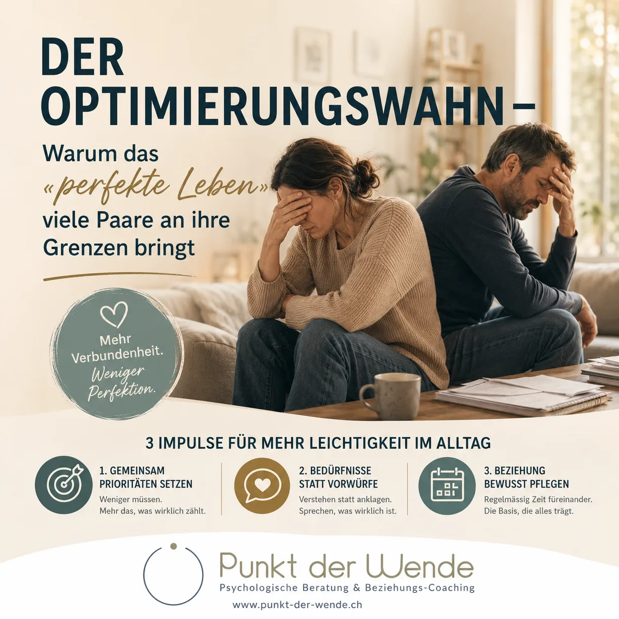 Der Optimierungswahn - warum das "perfekte Leben" viele Paare an Ihre Grenzen bringt
